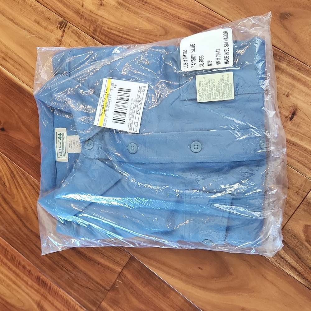NWT L.L.Bean Men's Chamois button up shirt size XL